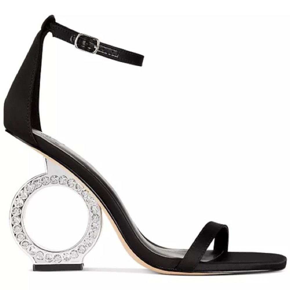 AAJ By Aminah women’s Eyen sculptural heel dress sandals